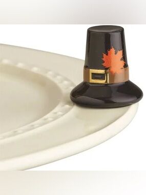 Nora Fleming Retired We Gather Together Pilgrim Hat Mini. New